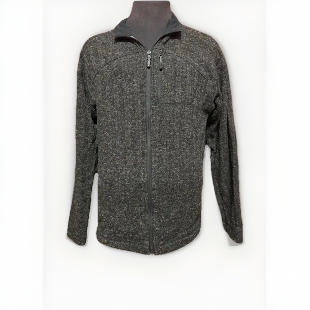 Lululemon Jacket Mens Vintage Fleece Lined Heathered Charcoal
